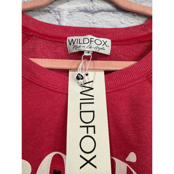 WILDFOX "Rose Sil Vous Plait" Jumper Pullover Small NWT* - Picture 4 of 6